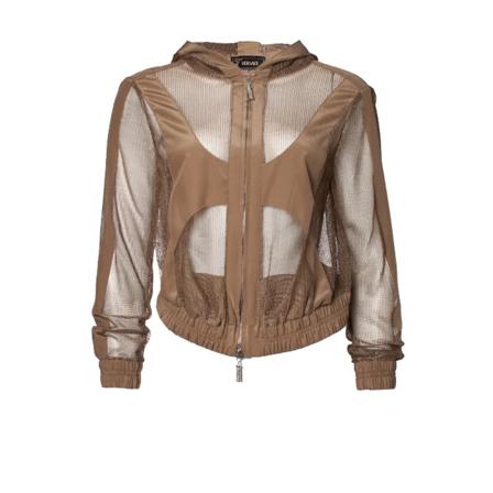 Versace Pre-owned Pre-owned Silk outerwear , Groen , Dames , Maat: S Vintage Tops