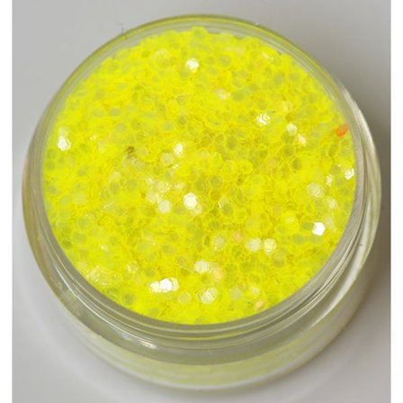 Nagelglitter - Hexagon - Jelly yellow - 8ml - Glitter