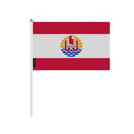 Flag - Fransk Polynesien - Mini Flag - 20 x 30 cm - 50 stk - Holdbart polyester