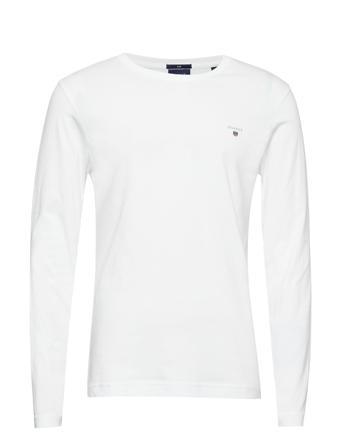 Original Slim Ls T-Shirt T-Langærmet Skjorte Hvid GANT