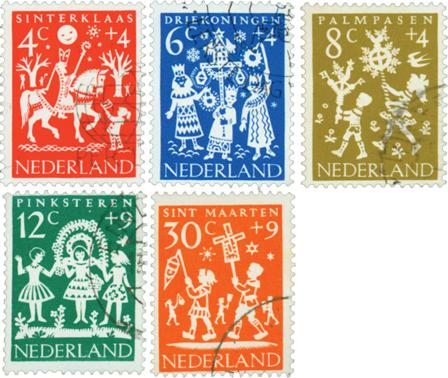 Holland 1961 - NVPH 759-763 - Stemplet