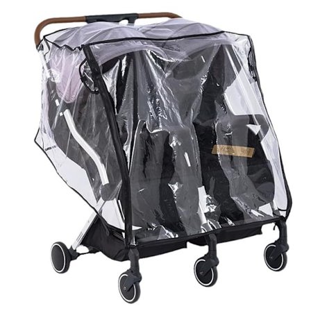 /#/Pram Rain Cover for Double Pushchair, Stroller Accessories Double Rain Cover/#/