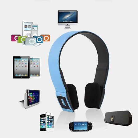 Bluetooth Sports Stereo Headset Hovedtelefon Mic Mobil