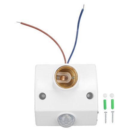 E27 PIR bevægelsessensor lampeholder til garage kælder veranda belysningskontrol 90-240V