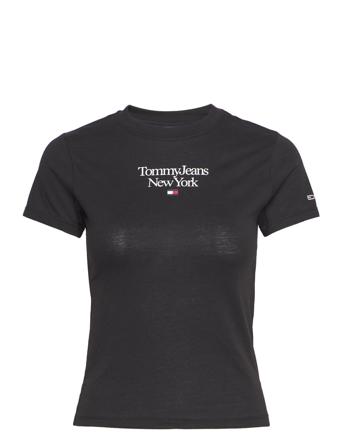 Tjw Bby Essential Logo 1 Ss T-shirt Top Sort Tommy Jeans