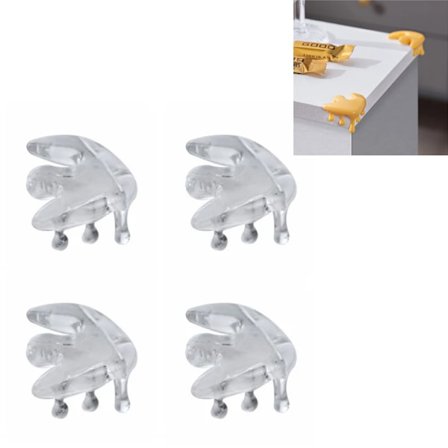 4 st Vatten Droppform Bordskörnskydd Transparenta