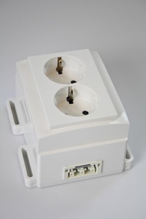 Wago 51259721 Uttak 2-veis 1-faset, Stikkontakter & kabler