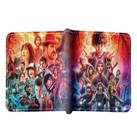 Stranger Things 4 foldekortholder tegneserie lynlås pung tegnebogsgaver