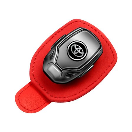 Passande för Toyota Car Sunglasses Holder, Läder Glasögonhållare Glasögonhållare för Bil Solskydd