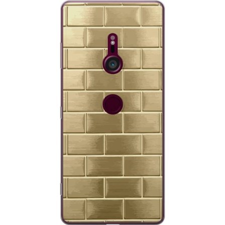 Mobilskal till Sony Xperia XZ3 med Gyllene Murstenar