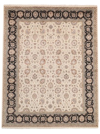Tapis Sarough American 245X311 Marron/Beige (Laine, Inde)