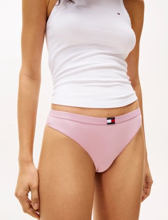 Tommy Hilfiger 3 Pack Thong (Ext.sizes) - Pink - S