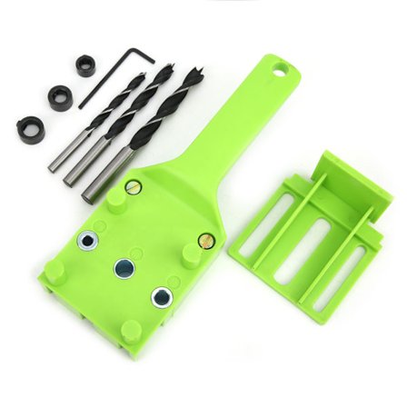 8 stk. dybeljigg, trebearbeiding, håndholdt borføringsverktøy, 6 mm, 8 mm, 10 mm hullbor-sett