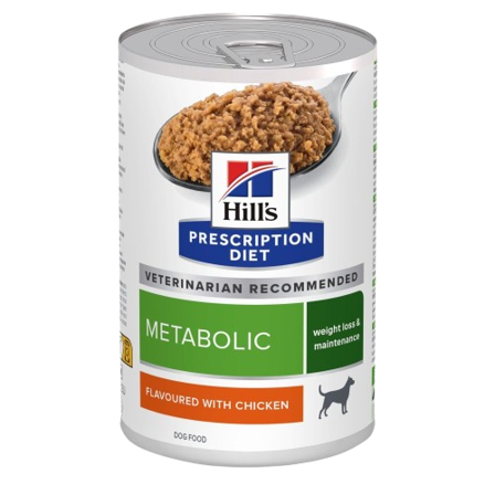 Hill's Prescription Diet Dog - Metabolic Weight Kylling hermetikk - våtfôr til hund 370 g - Hund - Hundefôr & hundemat - Veterinærfôr for hund - 
