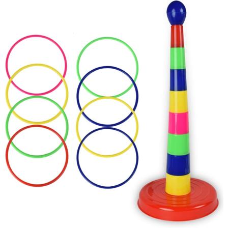 18 tommer farverigt quoits ringkastningsspil til børn