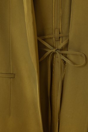 COS Women's Blazer Oversize Con Lazo En La Parte Delantera in Verde