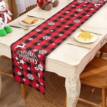 Joulupöydän juoksija, lumi pestävä joulupöydän juoksija pellava joulu