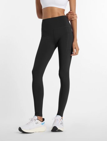 New Balance Nb Sleek Pocket High Rise Legging 27" - Black - L