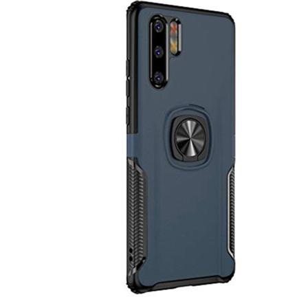 Elegant Praktiskt Skal Med Ringhållare - Huawei P30 Pro Mörkblå