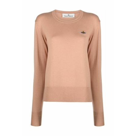 Vivienne Westwood, Round-neck Knitwear Beige, Dames, Maat:M