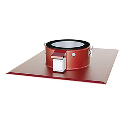 Östberg TGÖ Takgenomföring tegelröd, plan, Ventilation