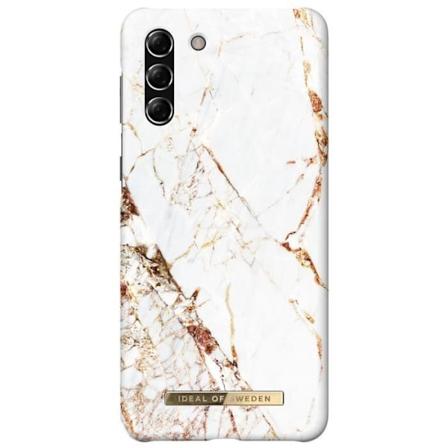 iDeal of Sweden Fashion Case til Samsung Galaxy S21 Plus - Carrara Gold Multicolor, Hvid Flerfärgad, vit
