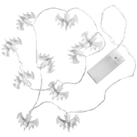 Halloween LED-lyskæde med flagermus, 140 cm