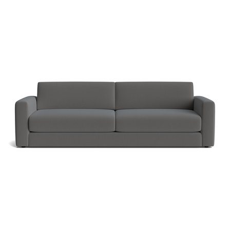 Moss 3-Sitzer-Sofa in Lisboa Anthrazit, modernes Design mit hohem Sitzkomfort und weicher Polsterung für Ihr Wohnzimmer, Höhe 78cm.