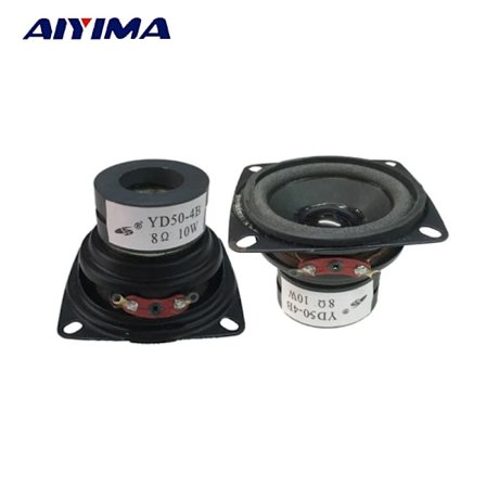2 st Mini Audio Portabla Högtalare 8 Ohm 10W Full Range Multimedia Högtalare DIY för Hemma Bio Ljudsystem