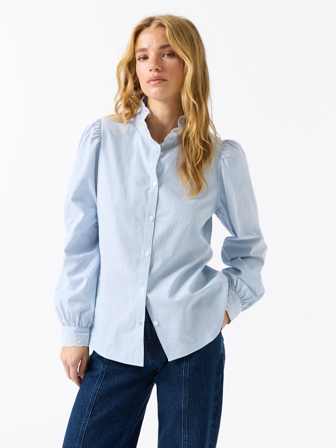 Jean Paul - Poppy bluse - Dame - Blå - Skjorter & Bluser - M