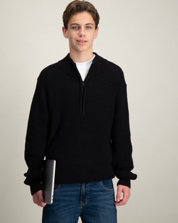 Grunt Durbuy Knit Svart Tröjor Kille - Kids Brand Store