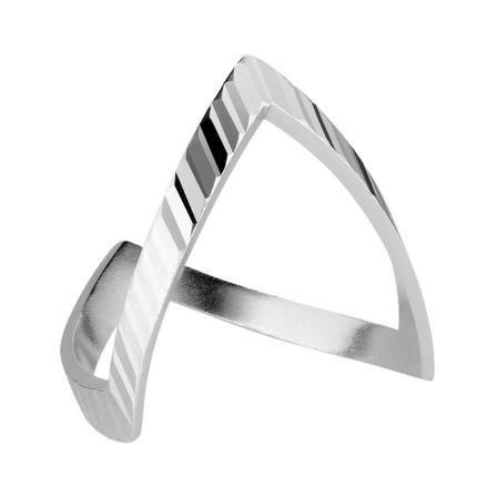 Jane Kønig, Reflection V Ring, sterling silver Grijs, Dames, Maat:52 MM