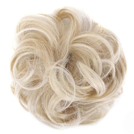 Let at bære stilfulde hårelastikker Naturligt rodet krøllet knoldhårforlængelse Raoliang