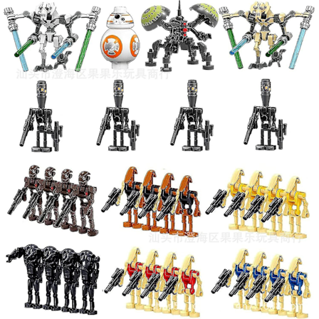 Star Wars Battle Droids Byggeklosser Sett Mini Actionfigurer Dukker Minifigurer Lekebord Dekorasjon For Fans