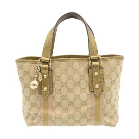 Gucci Vintage, Pre-owned GG canvas Handbag Roze, Dames, Maat:ONE Size
