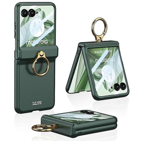 GKK Kova PC-puhelinkotelo jalustalla Motorola Razr 50 Ultra 5G -puhelimelle, magneettisella saranasuojuksella