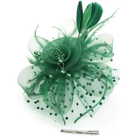 Fascinator hat til kvinder, damer, bryllup, fascinators, te-selskabshat, flapperhat, Ascot konkurrencehat, fjerblomst
