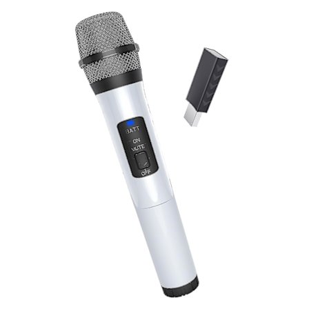 PS5 Trådløs Mikrofon, Spillkonsoll Mikrofon, Med Switch Kompatibel Med Nintedno Switch PS5 PS4/Wii U Spill Trådløs Mikrofon (Hvit)