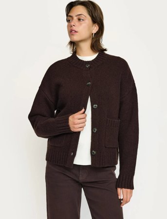 Soft Rebels Srtimo Cardigan Knit - Brown - M