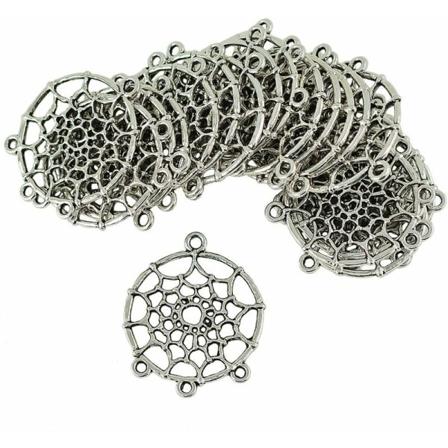 20 kappaletta Vintage Good Dream Catcher Charm -riipuksia liittimiä DIY-korujen löytämiseen