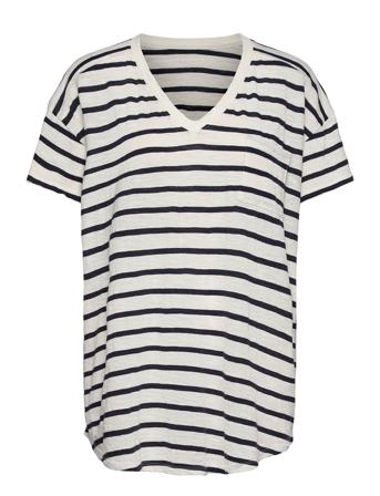 Dreamy T-Shirt Stripe White Moshi Moshi Mind