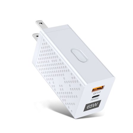 USA/EU 65W GaN Laddare för QC 3.0 USB PD Väggladdare Typ C USB Snabbladdare För Laptop Mobiltelefon Power Bank USB Adapter