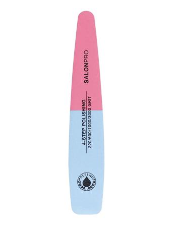 Nail File Salonpro 4-Step Polishing Negleverktøy Negler Nude Depend Cosmetic*Betinget Tilbud