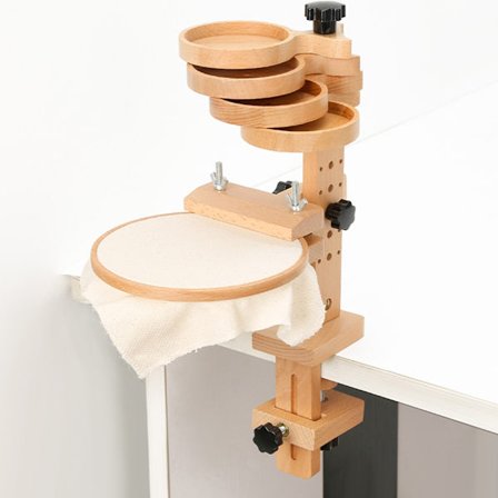 Broderiramställ Justerbart Korsstygnsställ, Handsfree Broderiramhållare i Trä för Sömnad