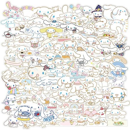 Søte hunde klistremerker 100 stk tegneserie klistremerker vanntette egnet for