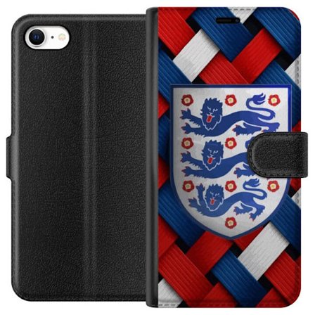 Yhteensopiva Lompakkokotelo Apple Apple iPhone 6 Graafinen Englanti-aihe heraldisilla leijonilla ja punaisella, valkoisella ja sinisellä punotulla ku