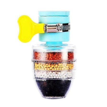 Aktivt Kol Vattenkran, Vattenkran Rengöringsrenare, Universellt Gränssnittsfilter med Ett Filterelement (Blå, 5 st)