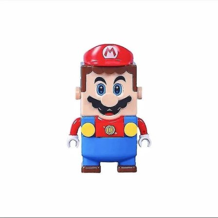 Super Mario Bros Block Luigi Byggeklodser Actionfigur Samleobjekter Legetøj samlekasse Dukker Børnefødselsdagsgaver spiderman Super Mario Bros 1