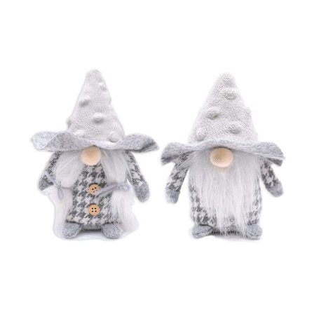 2-pak søte alvenisse-julepynt