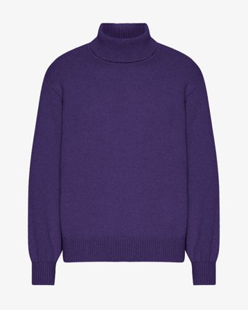 Merino Wool Turtleneck - Ultra Violet - Male - S